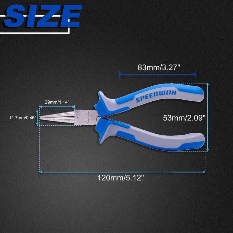 SPEEDWOX 5 Inch Round Nose Pliers - Mini Ultra Tapered Jaw Precision Nippers with Spring - Ideal for Small Jewelry Making & Crafting - Image 5
